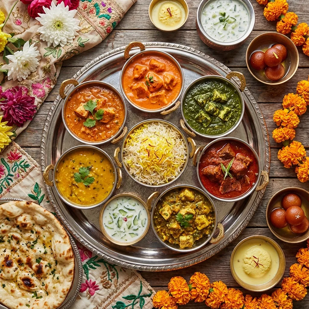 Freshly prepared Indian curry and Indian dishes from CH01 Bistro